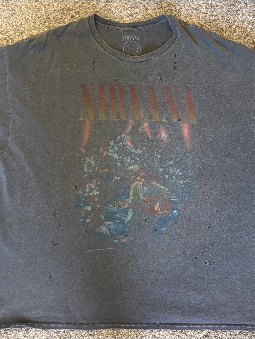 Urban Outfitters Black Nirvana Graphic Tee